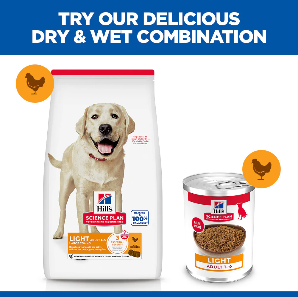 Hill's™ Science Plan Adult Light Large Breed Dry Dog Food Chicken Flavour 18kg - Image 5