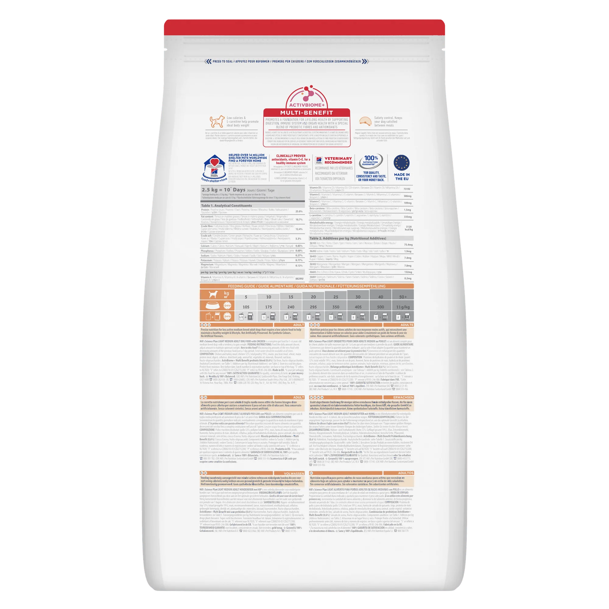 Hill's™ Science Plan Adult Light Medium Dry Dog Food Chicken Flavour - Image 7