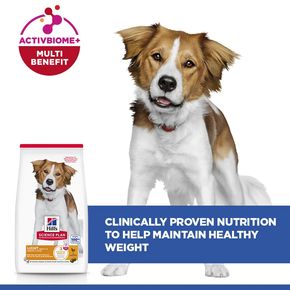 Hill's™ Science Plan Adult Light Medium Dry Dog Food Chicken Flavour - Image 4