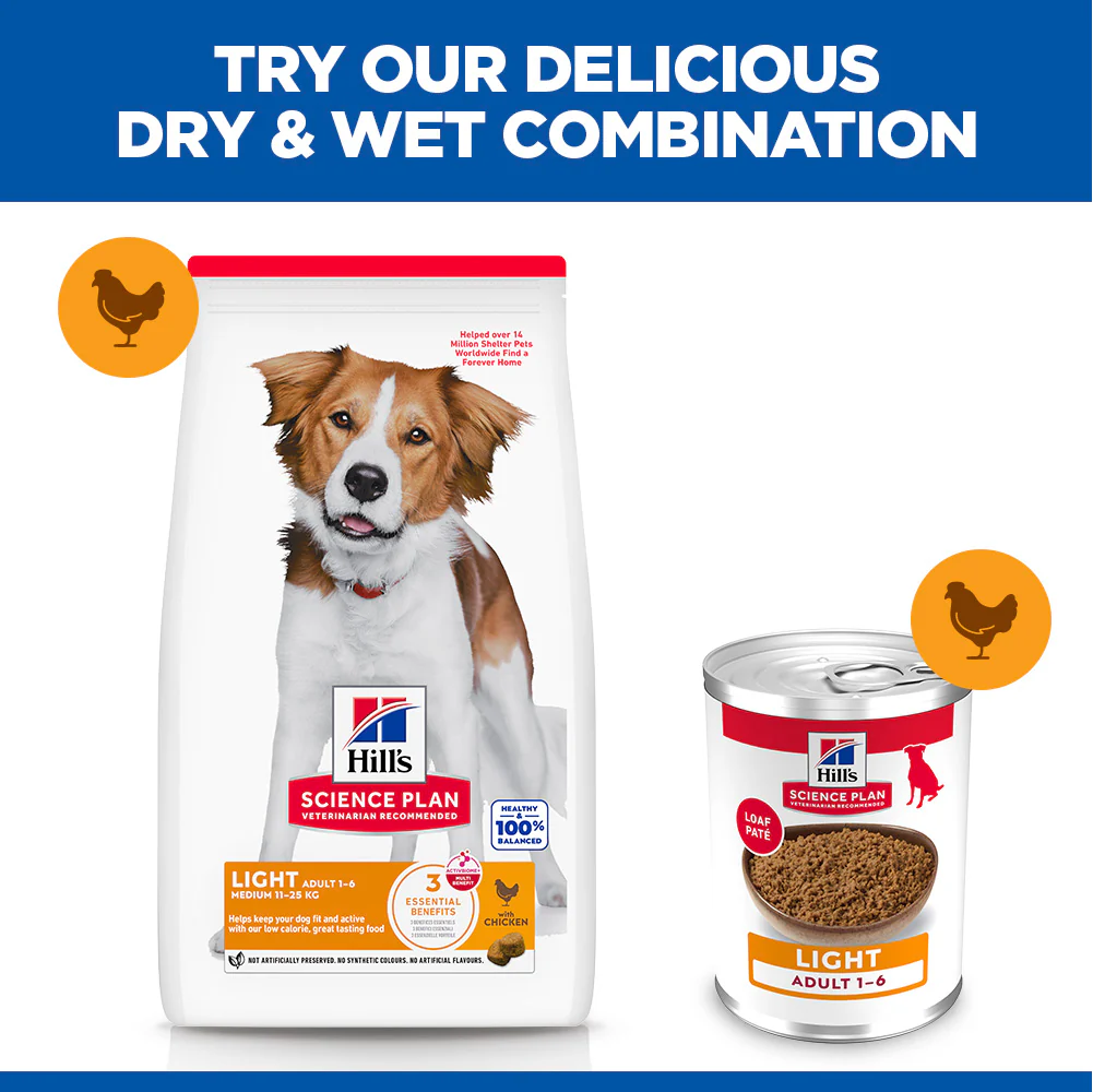 Hill's™ Science Plan Adult Light Medium Dry Dog Food Chicken Flavour - Image 5