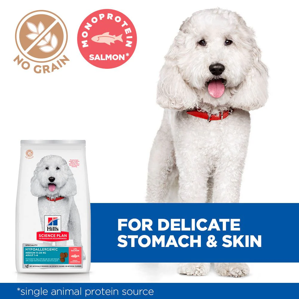 Hill's™ Science Plan Hypoallergenic Adult Medium Breed Dry Food with Salmon 14kg - Image 4