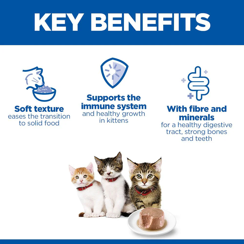 Hill's Science Plan Kitten & Mother Tender Mousse Cat Food with Chicken & Turkey - Image 3