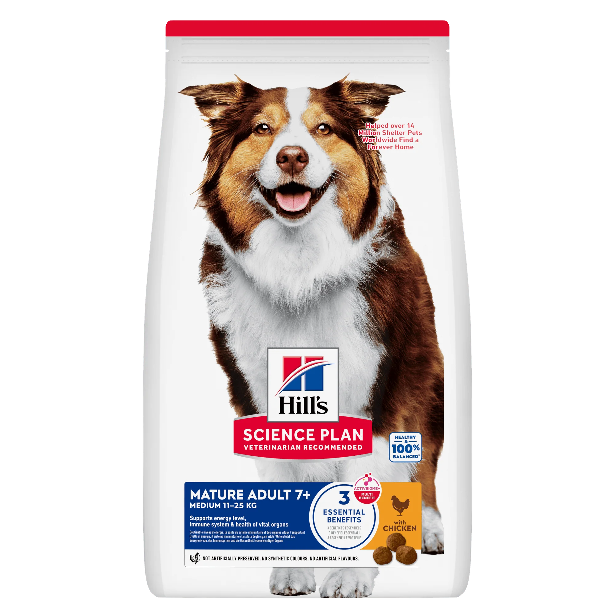 Hill's™ Science Plan Mature Adult 7+ Medium Dry Dog Food Chicken Flavour 18kg - Image 7