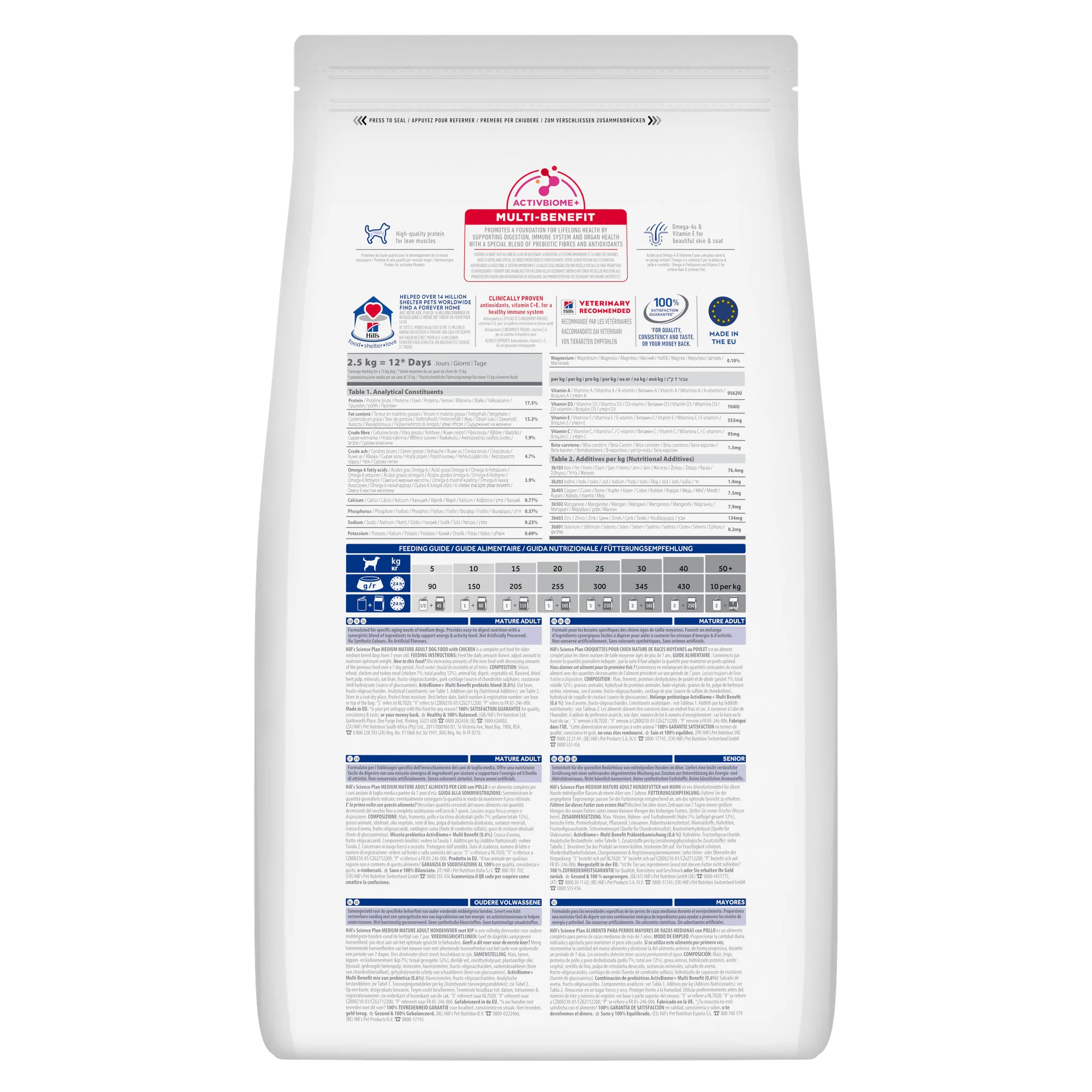 Hill's™ Science Plan Mature Adult 7+ Medium Dry Dog Food Chicken Flavour 18kg - Image 8