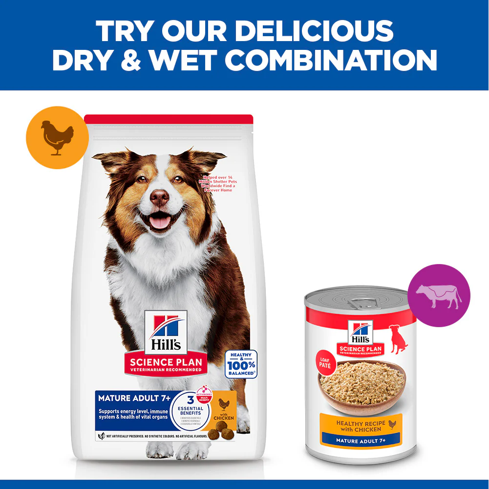 Hill's™ Science Plan Mature Adult 7+ Medium Dry Dog Food Chicken Flavour - Image 5