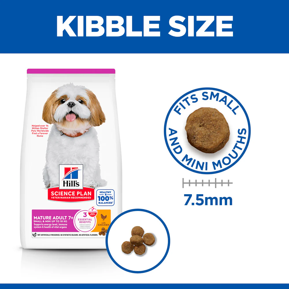 Hill's™ Science Plan Mature Adult 7+ Small & Mini Dry Dog Food Chicken Flavour 6kg - Image 3