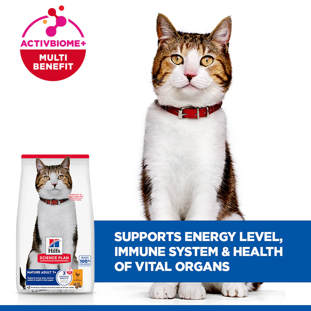 Hill's™ Science Plan Mature Adult Dry Cat Chicken Flavour 10kg - Image 5