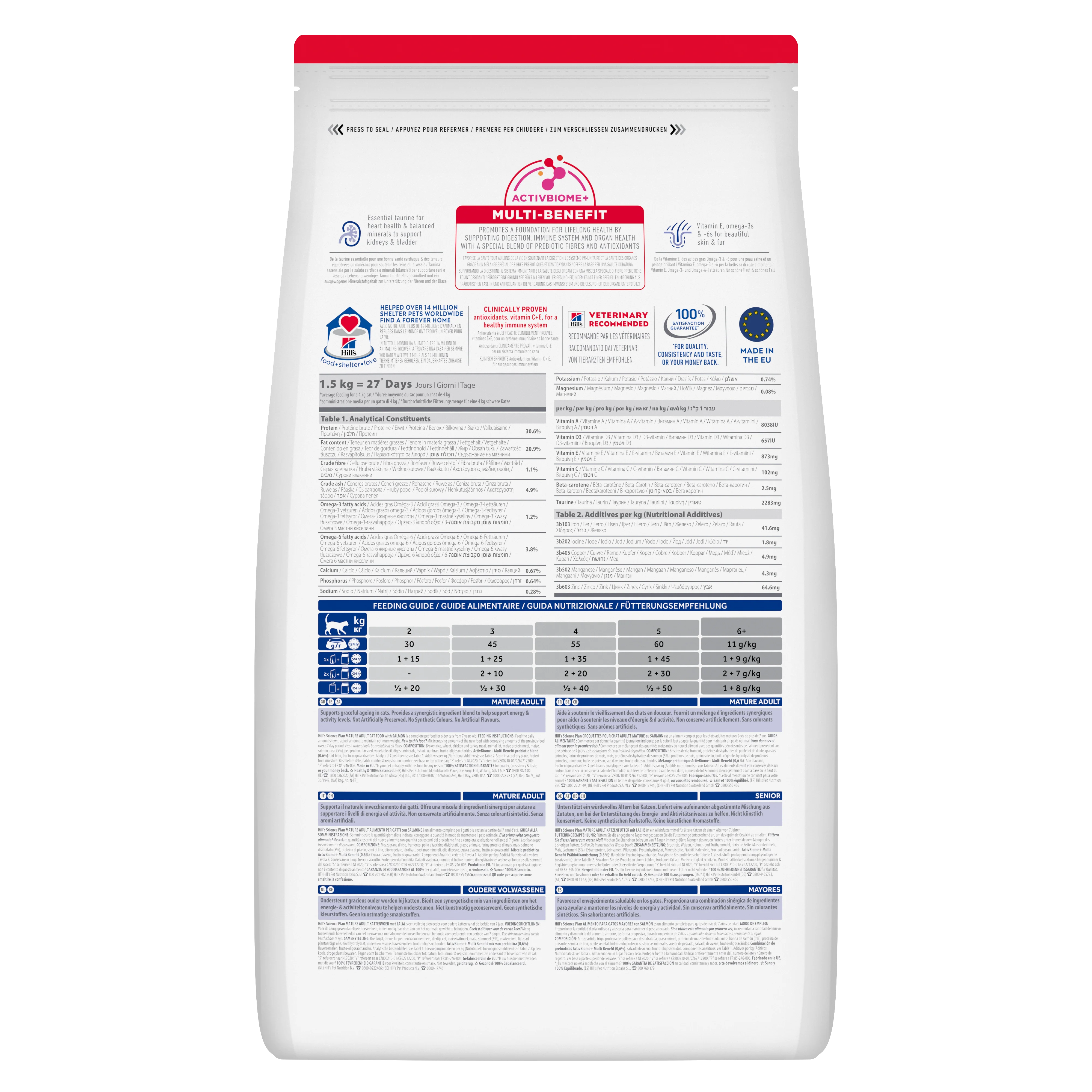 Hill's Science Plan Mature Adult Dry Cat Food with Salmon 10kg - Image 11
