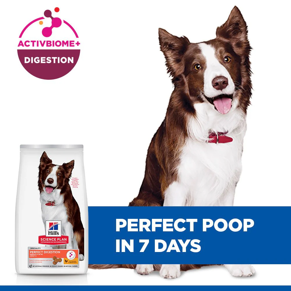 Hill's™ Science Plan Perfect Digestion Adult Medium Dry Dog Food Chicken & Brown Rice - Image 4