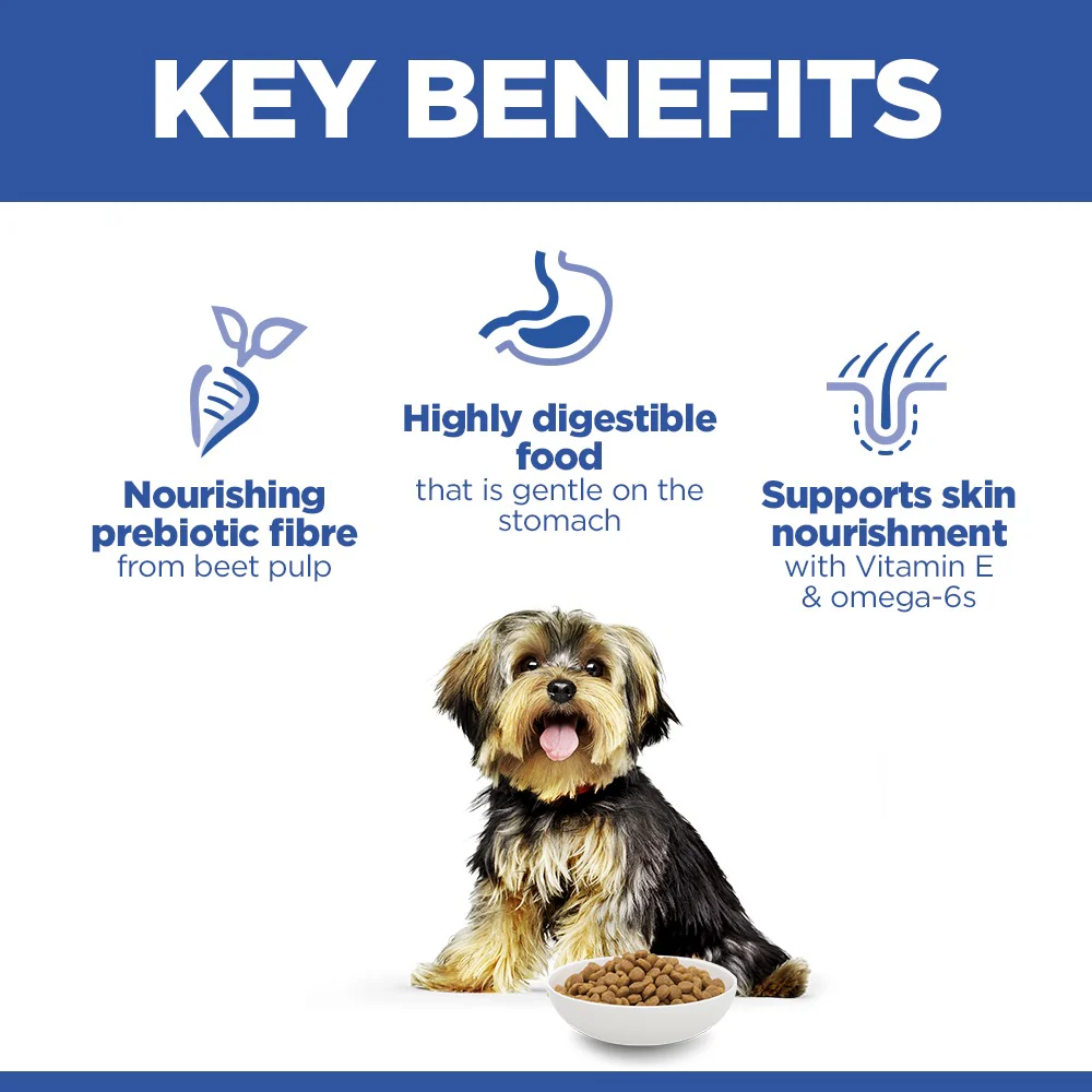 Hill's™ Science Plan Sensitive Stomach & Skin Adult Small & Mini Breed Dry Dog Food Chicken 3kg - Image 2