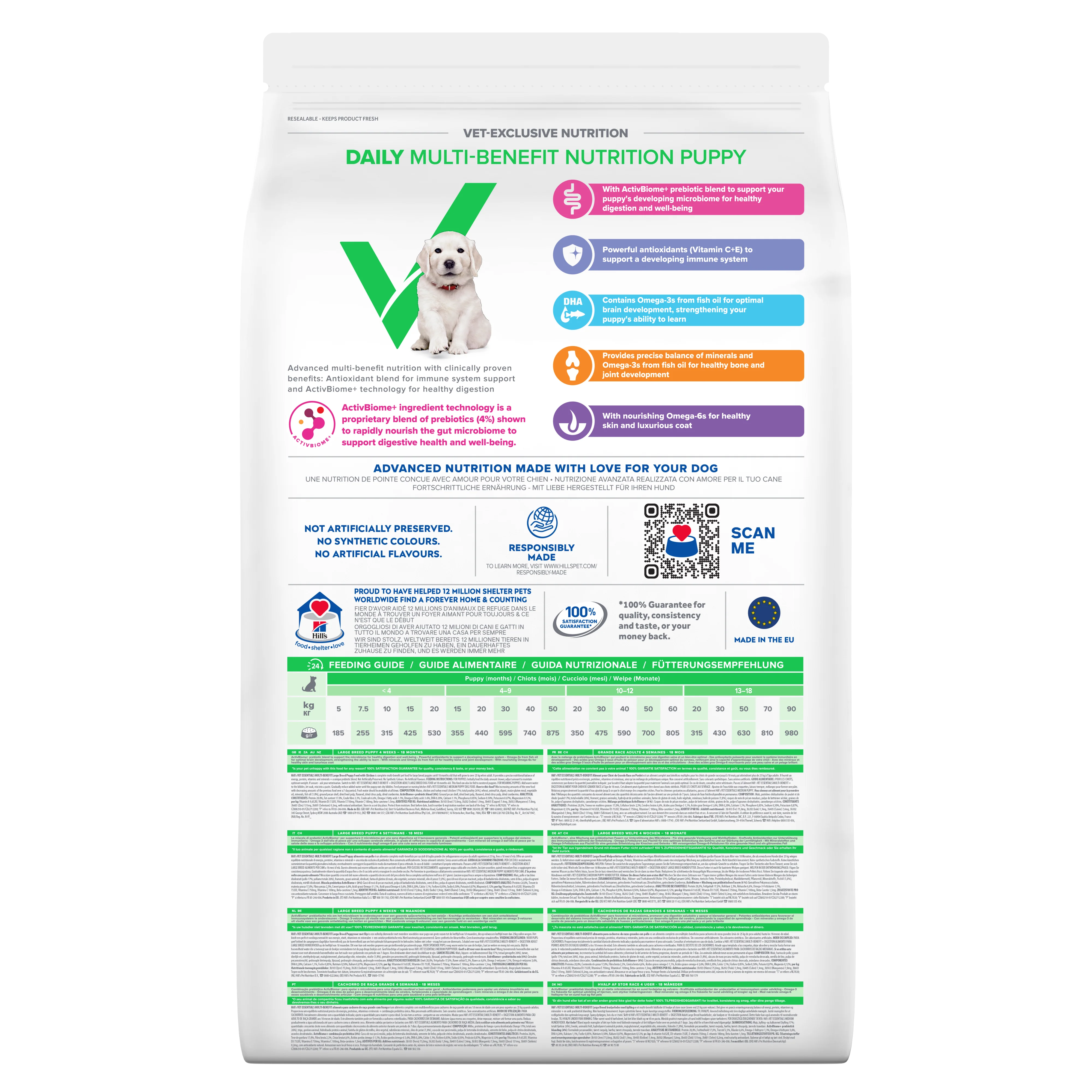 Hill's™ VET ESSENTIALS™ MULTI-BENEFIT Large Breed Dry Puppy Food with Chicken - Image 3