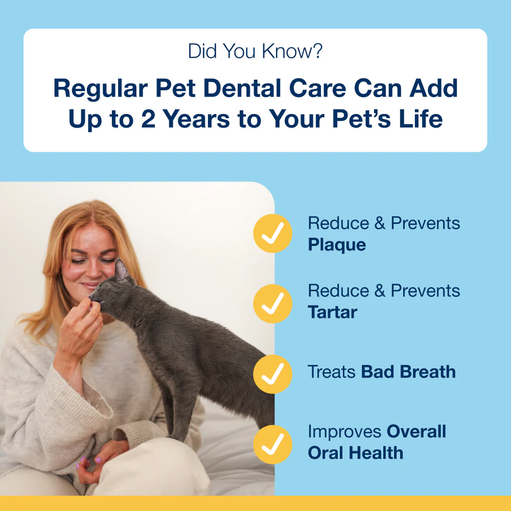 Plaque Off Dental Bites Cats Salmon 60g - Image 4