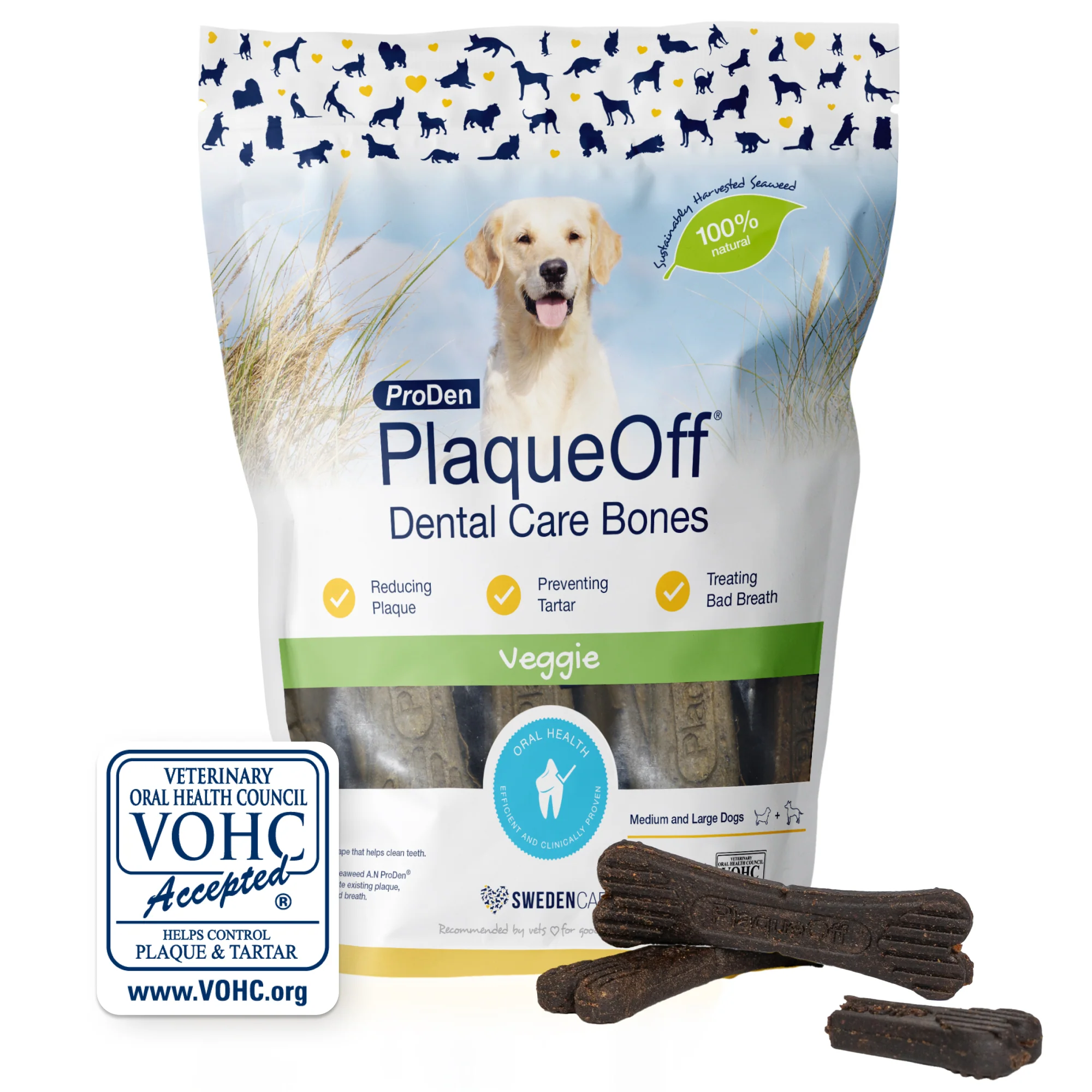 Plaque Off Dental Care Bones Veggie - Image 2