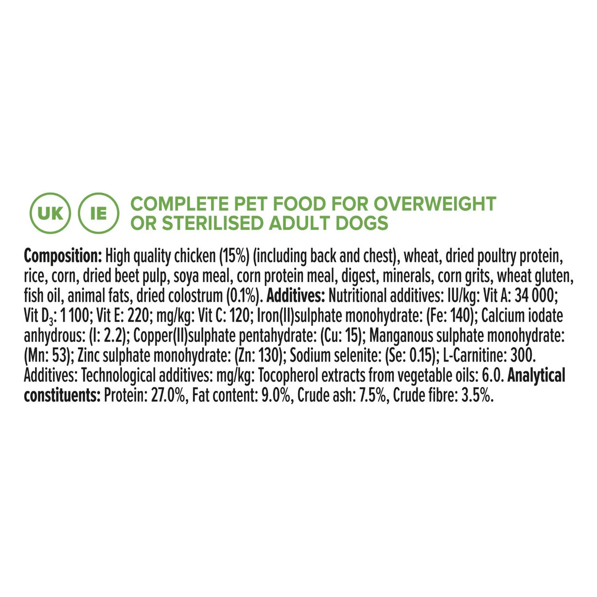 PRO PLAN Expert Care - Canine Adult Light/Sterilised - Chicken - Image 4