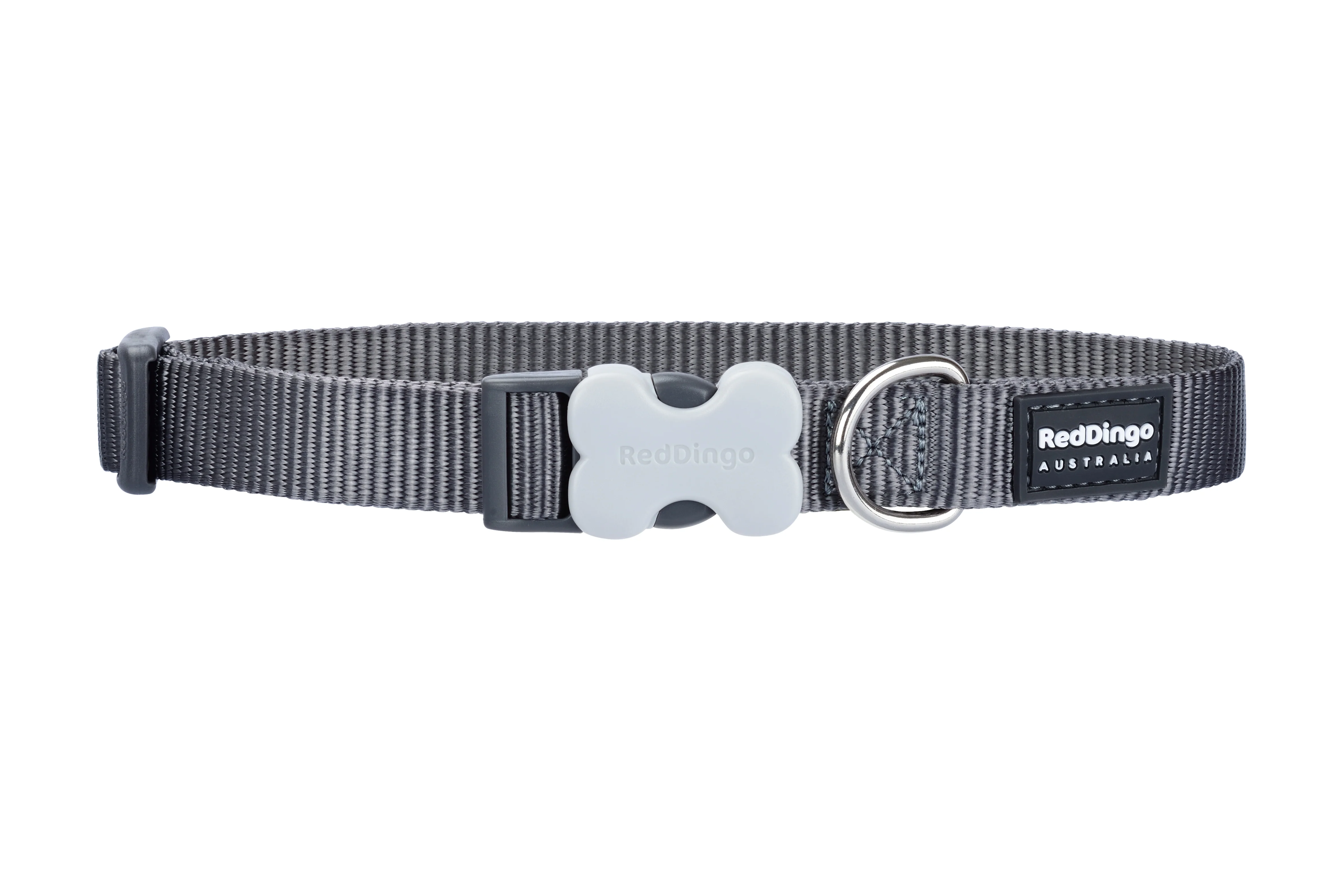 Red Dingo Classic Grey Dog Collar - Image 4