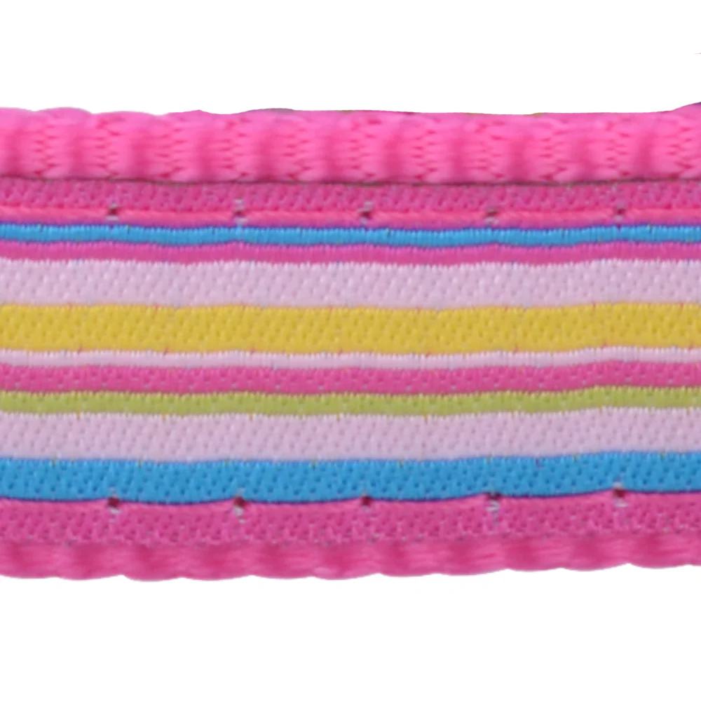 Red Dingo Hot Pink Stripe Dog Collar - Image 3