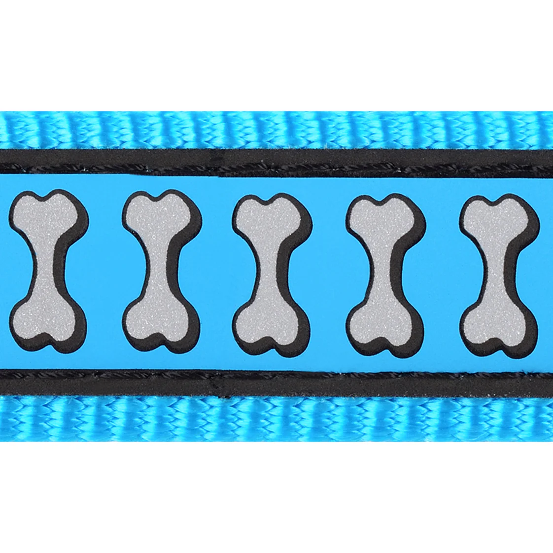 Red Dingo Reflective Turquoise Dog Collar - Image 2