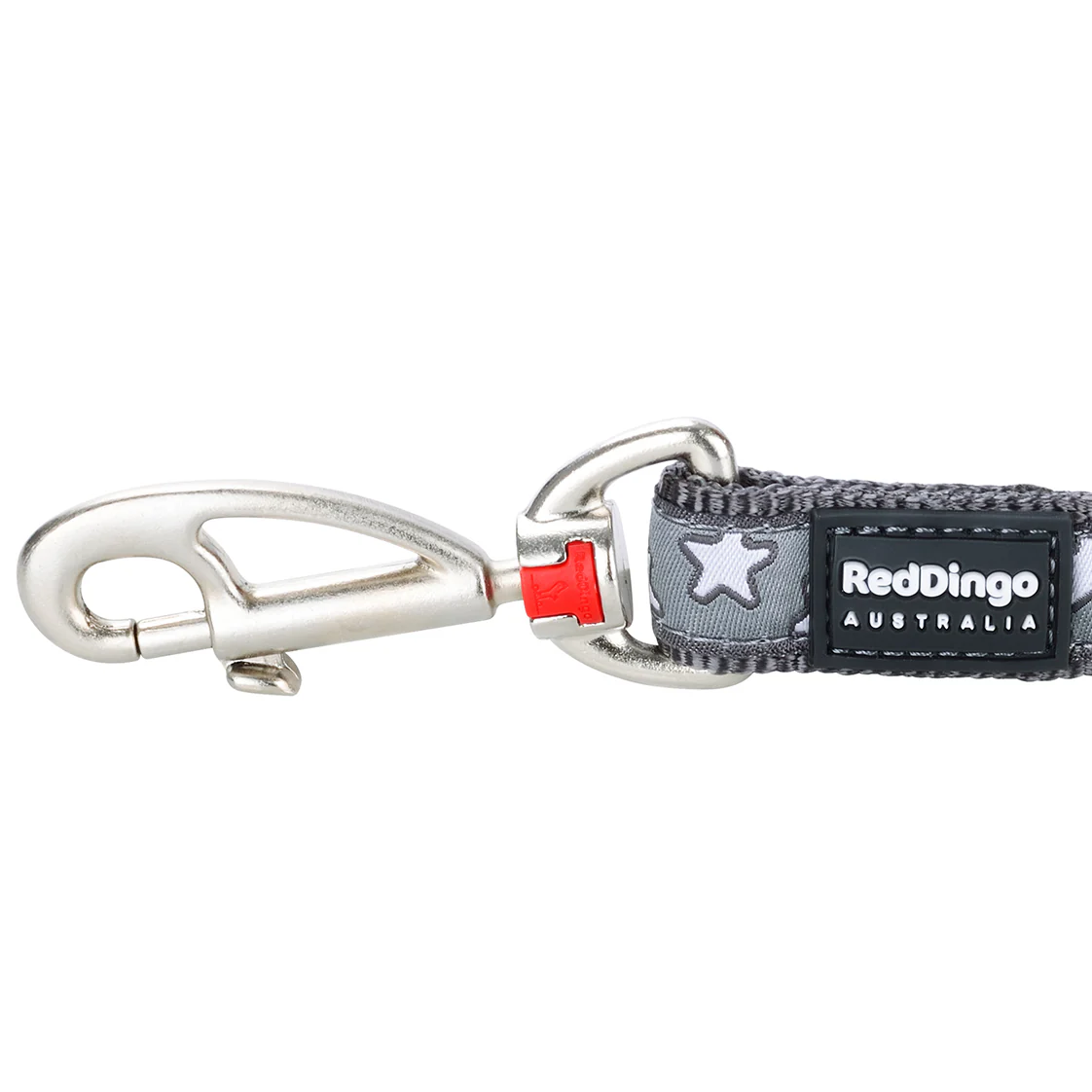 Red Dingo Stars Grey Dog Lead - Image 3