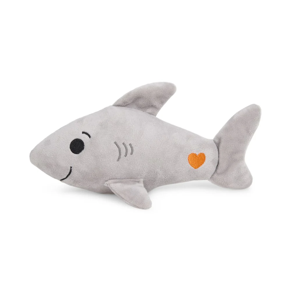 Seriously Strong Rubberoid Shark Plush Dog Toy - Image 4