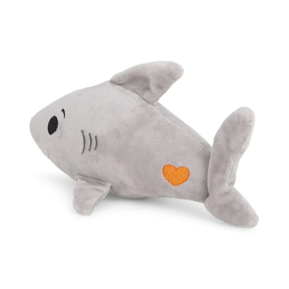 Seriously Strong Rubberoid Shark Plush Dog Toy - Image 6
