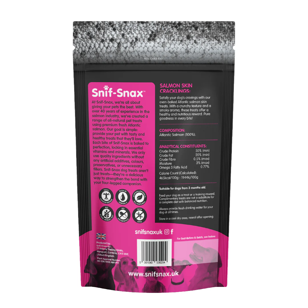 Snif-Snax Salmon Skin Cracklings - Image 2