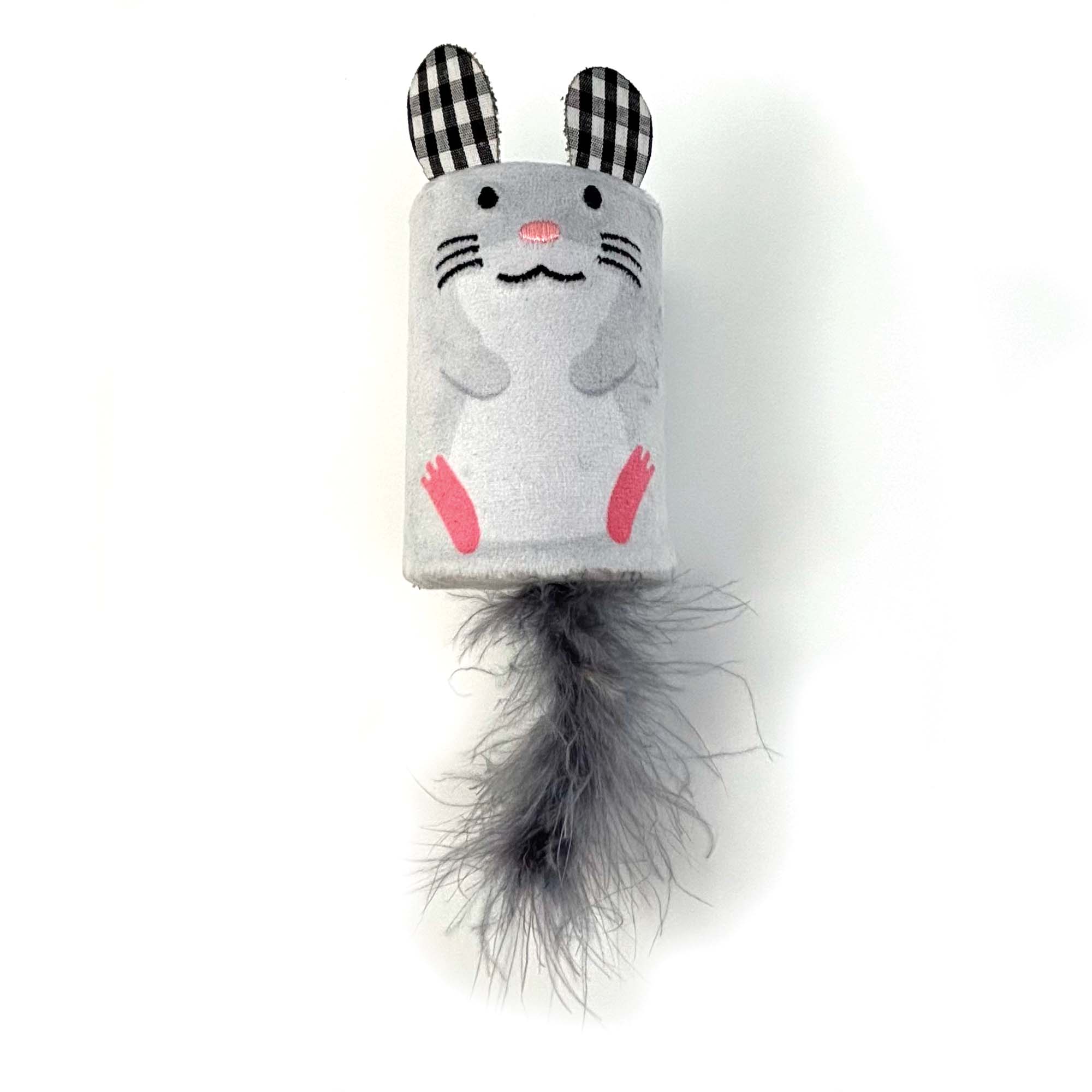 Tabby Patch Mouse Rattle & Roll Cat Toy - Image 3