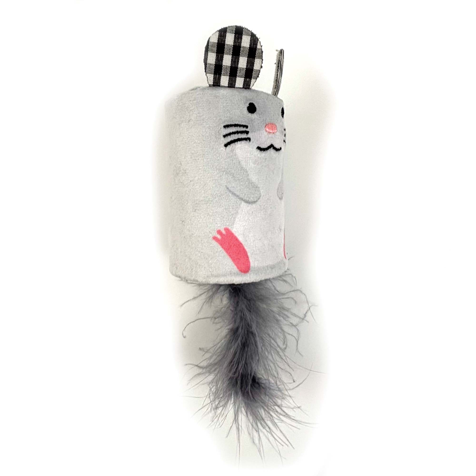 Tabby Patch Mouse Rattle & Roll Cat Toy - Image 4