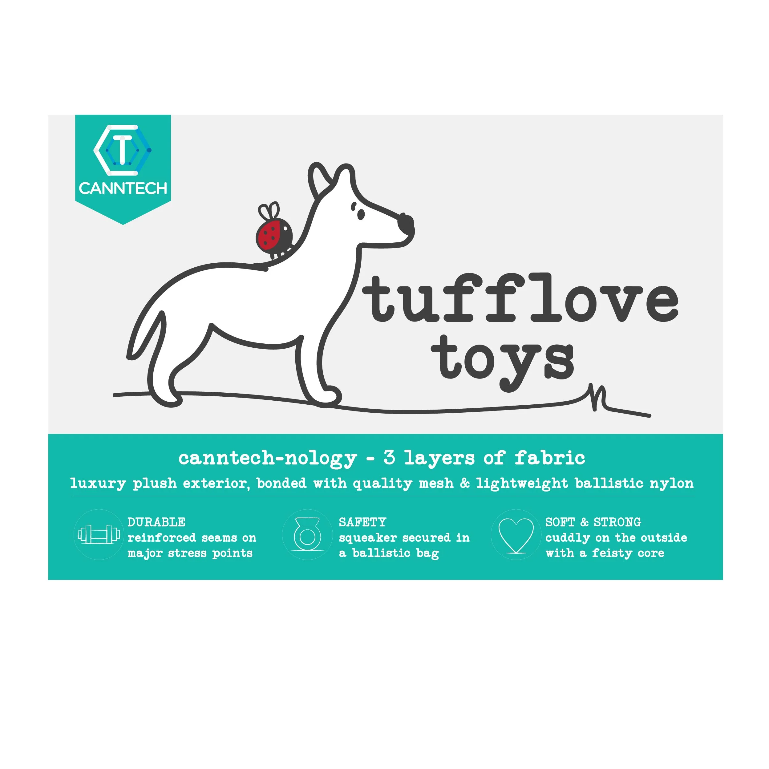 Tufflove Koala Dog Toy (2 sizes) - Image 6