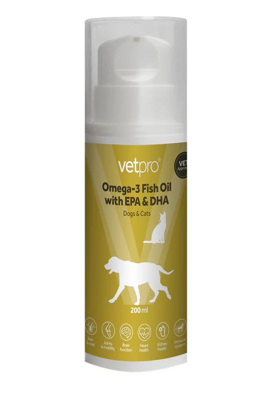 Vetpro Omega-3 Fish Oil with EPA & DHA (200ml)