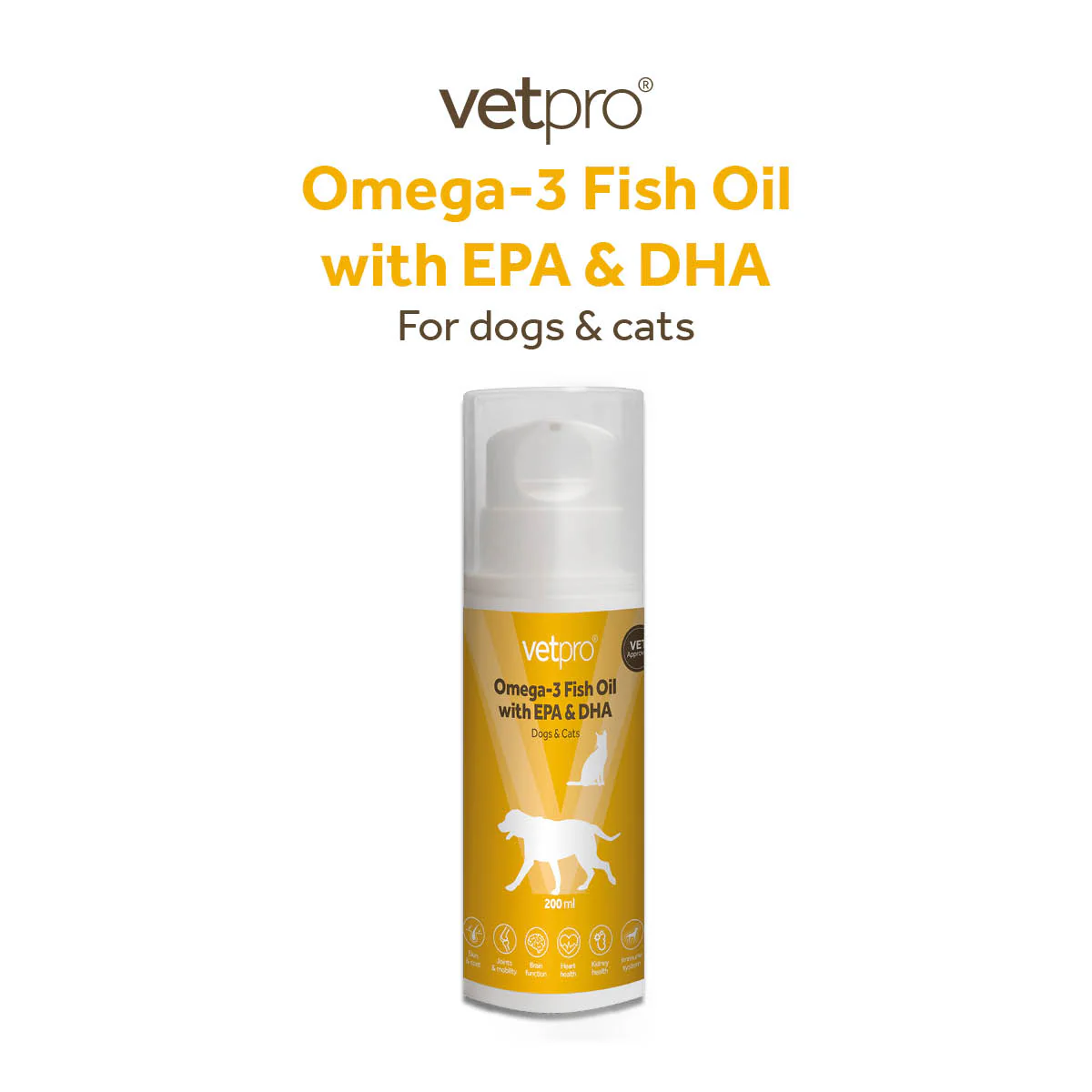 Vetpro Omega-3 Fish Oil with EPA & DHA (200ml) - Image 6