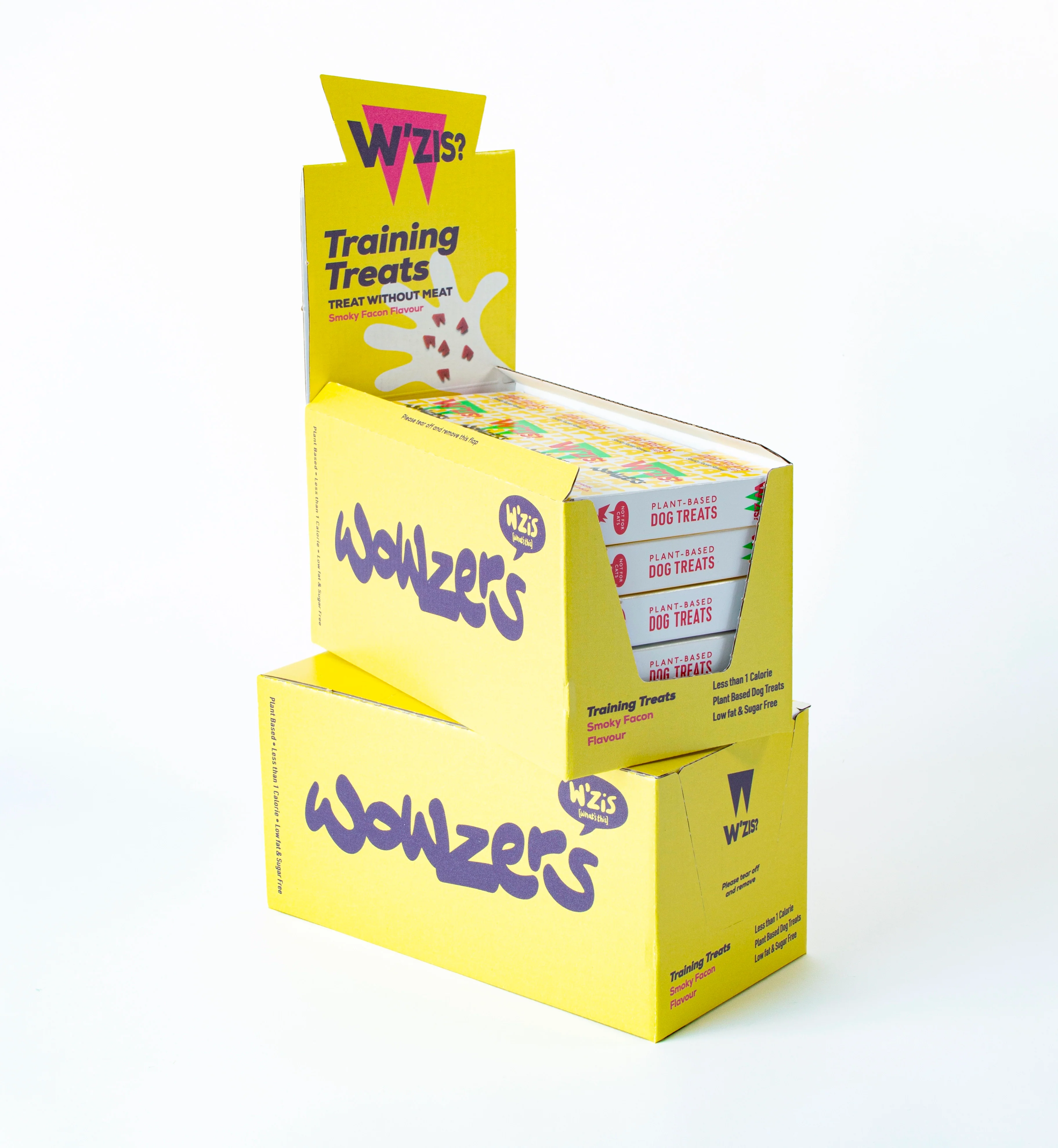 W'ZIS Wowzers 1/2-Calorie Dog Training Treat Carton - Smoky Flavour 48g - Image 2