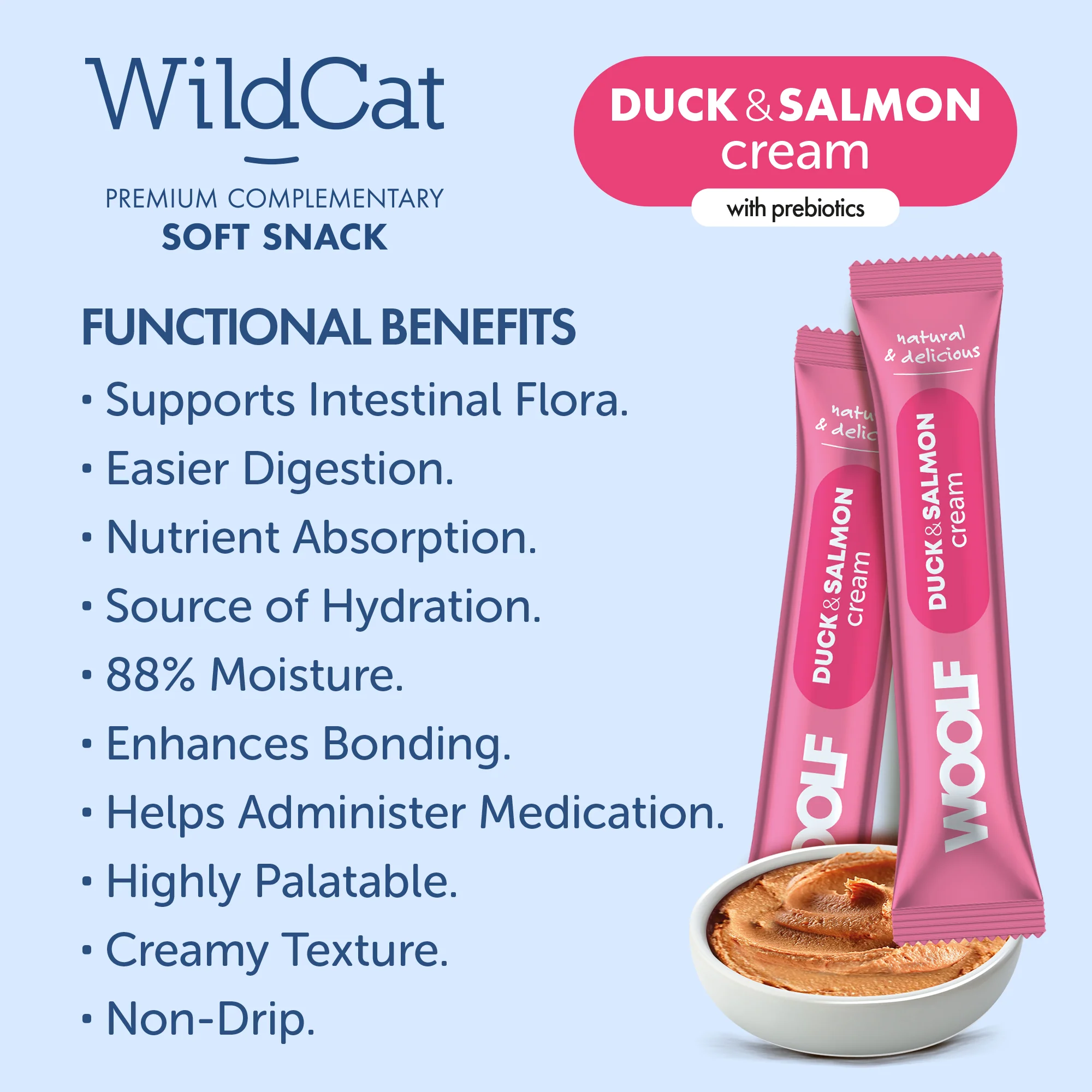 Woolf Wildcat Cream Duck & Salmon - Image 2
