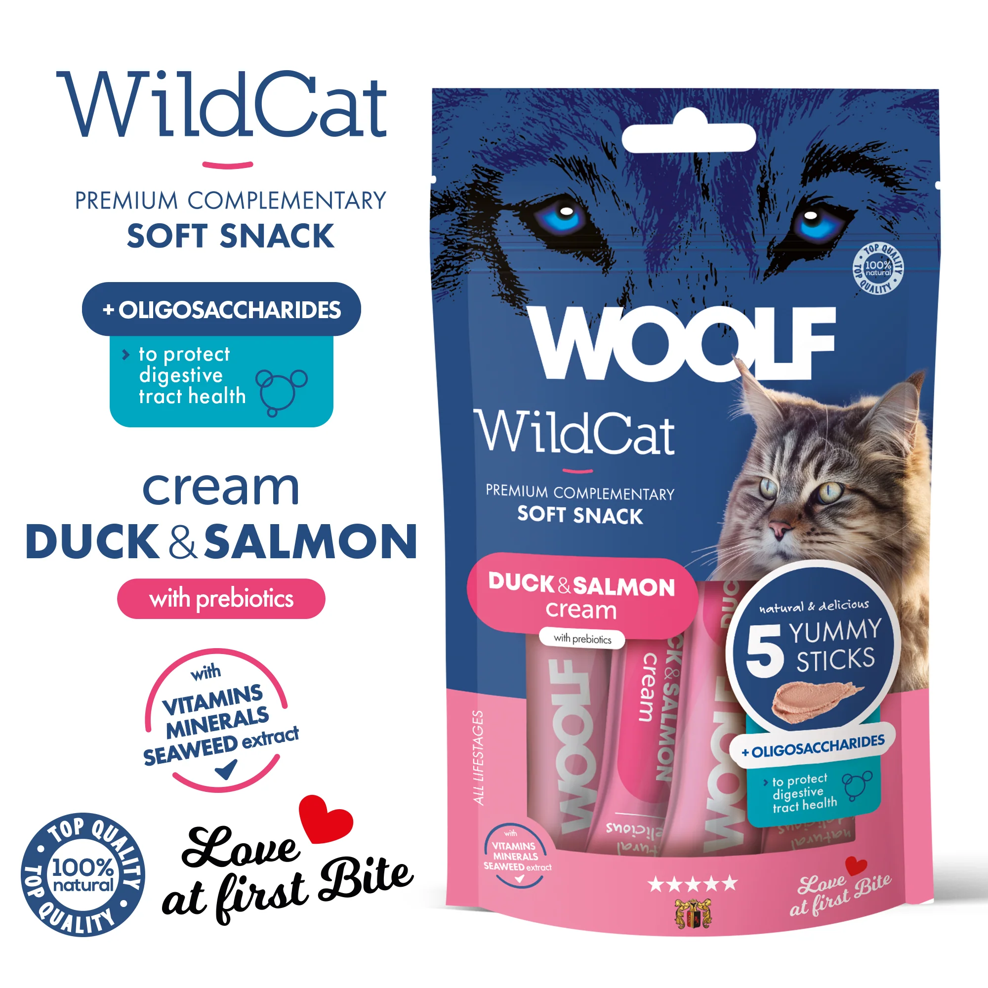 Woolf Wildcat Cream Duck & Salmon - Image 5