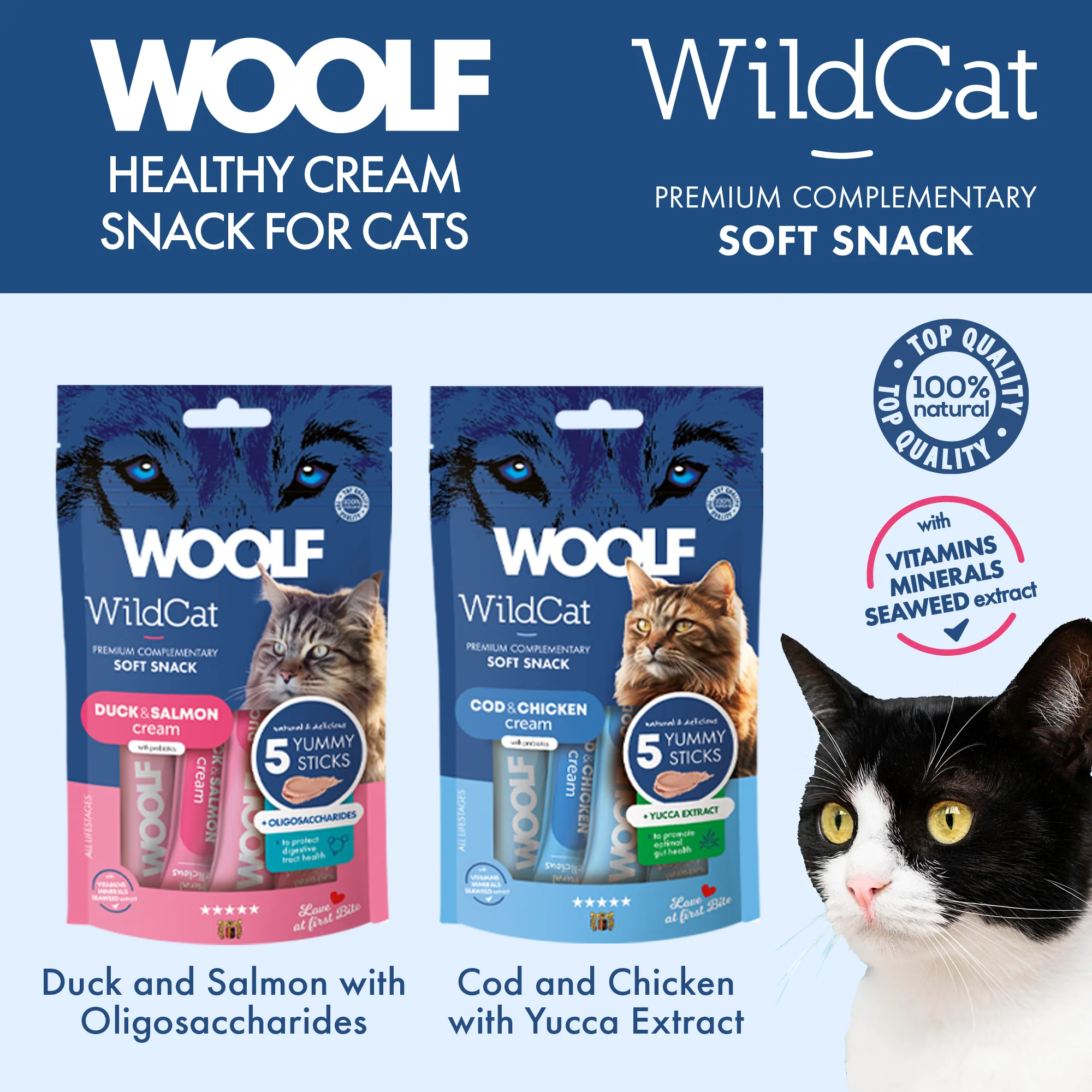 Woolf Wildcat Cream Duck & Salmon - Image 6