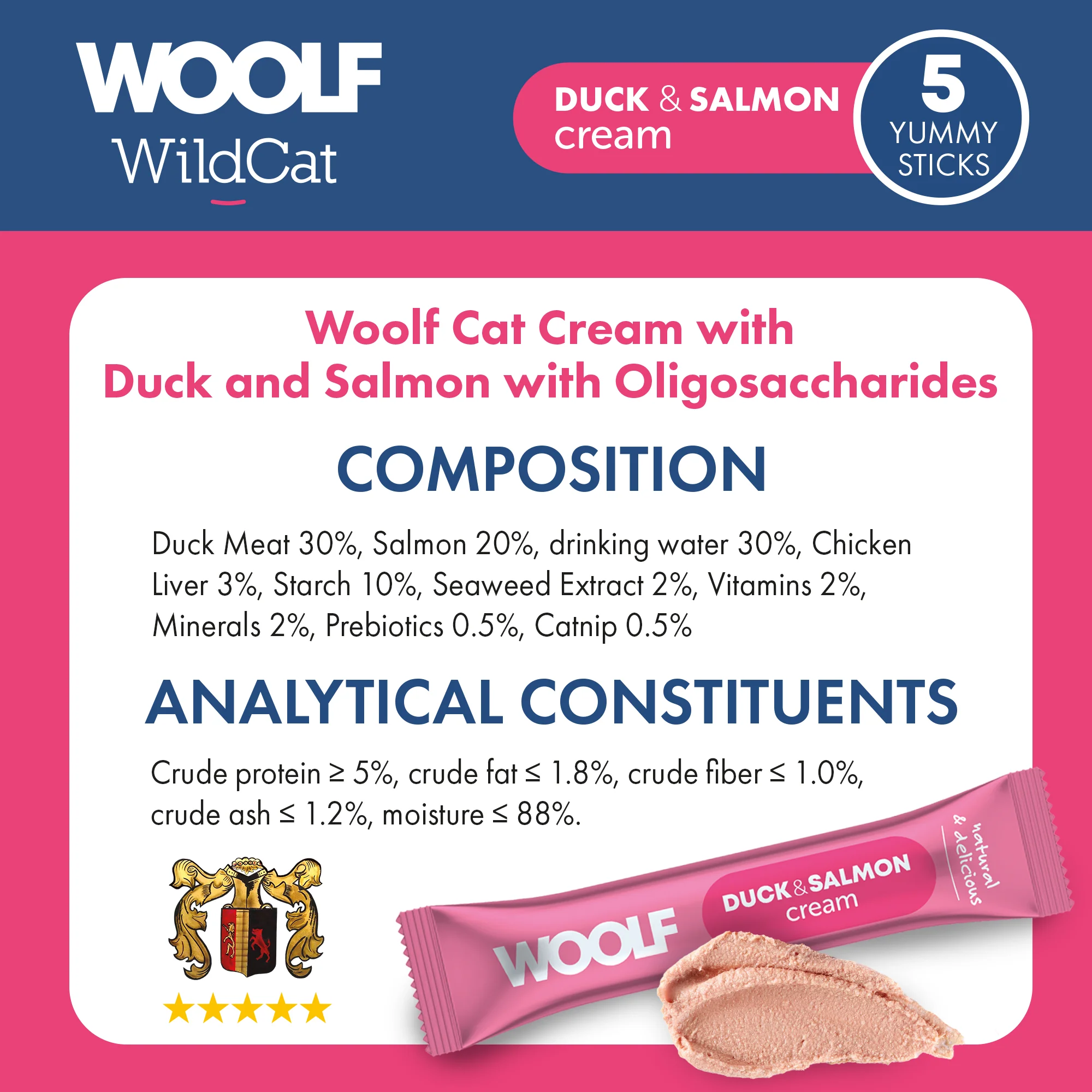 Woolf Wildcat Cream Duck & Salmon - Image 7