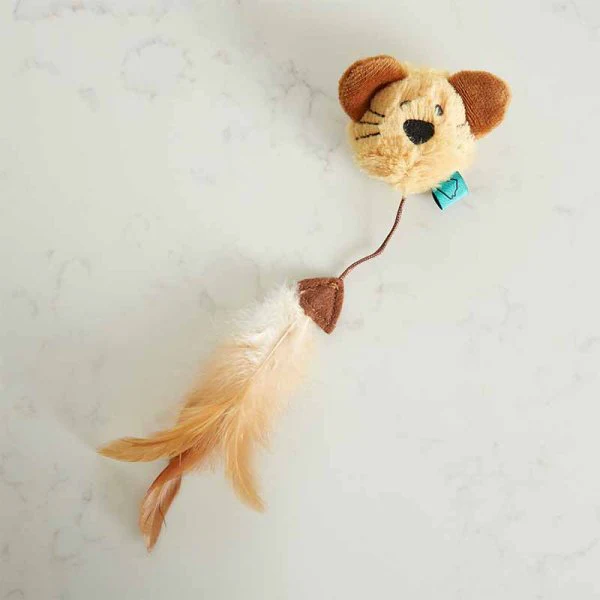 Zoon Nip-It Catnip Mouse Head Cat Toy - Image 2