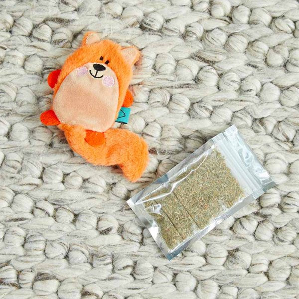 Zoon Nip-it Refillable Catnip Fox Cat Toy - Image 2
